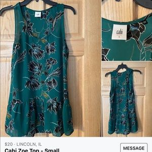 cAbi Zoe Top in green